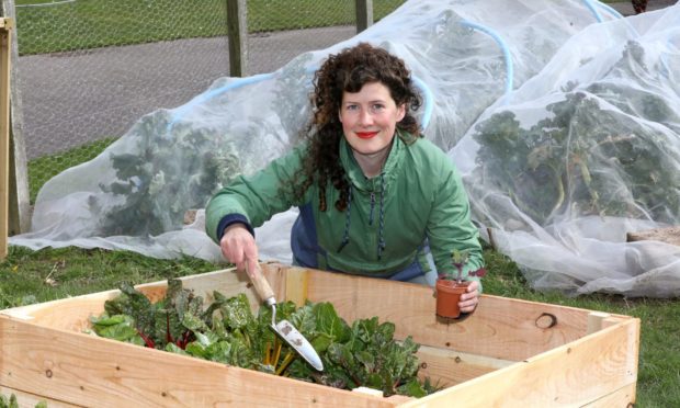 Nourish Kirriemuir growing leader Emily Hutchison.