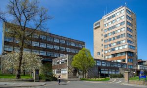 Vandals cause damage at Dundee University Tower Building