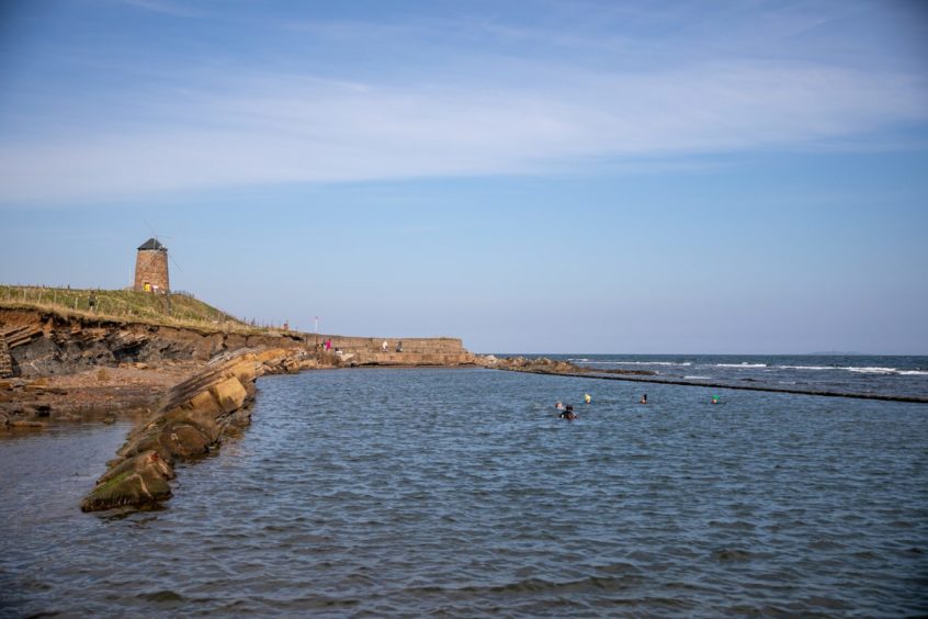 The tidal pool at St Monans is another wild swimming spot.