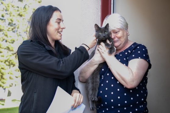 A teary Joan and Blue are reunited.