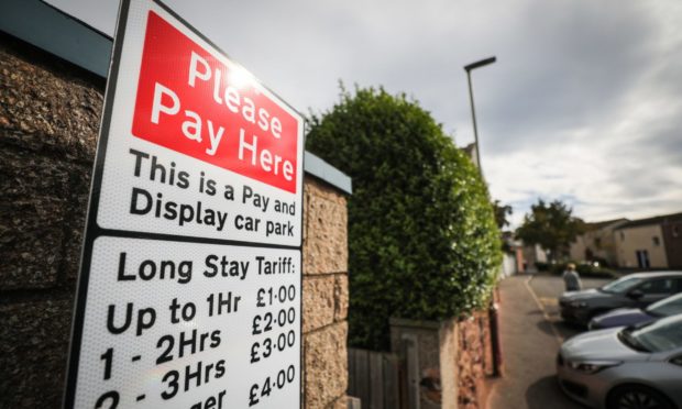 parking charges return Fife