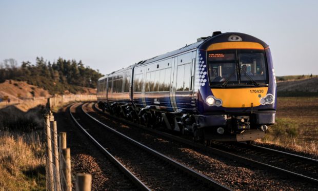 A ScotRail train.