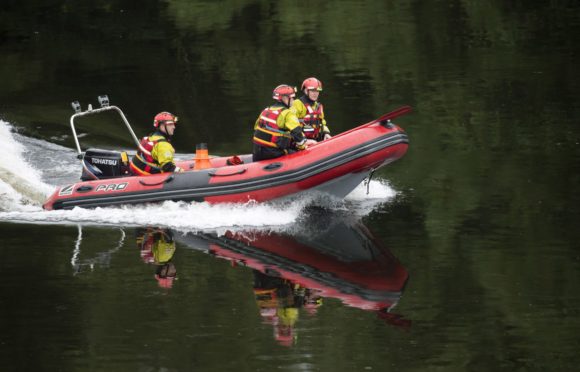 The River Tay at Perth was scoured as a large-scale search was carried out for tragic Perth pensioner William Clark