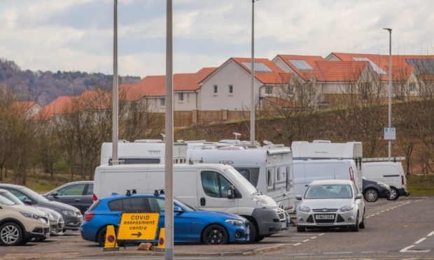 The Travellers' site at Broxden Park and Ride.