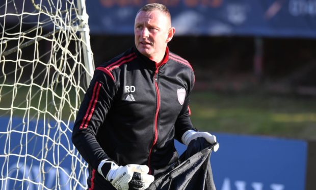 Rab Douglas has been working as a goalkeeping coach at Arbroath for the past few years