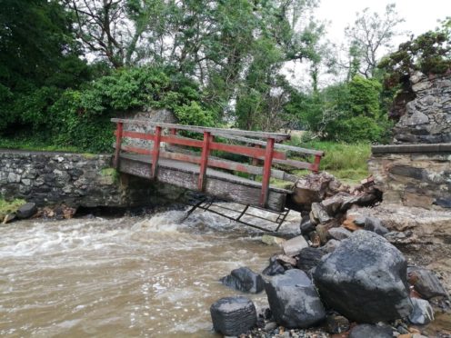 The bridge was damaged beyond repair by flooding in August 2020.