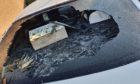 Vandalised car in Tayport