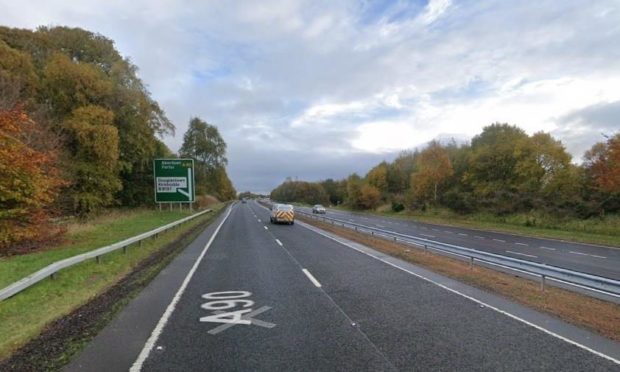 The contraflow will be in place south of the Forfar bypass.