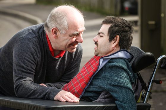 Allan Birrell and his son, Christopher.