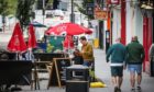 Outdoor seating in Dundee's Union Street will cost businesses new licence charges from April next year. Mhairi Edwards/DCT Media.