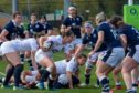 Action from the England-Scotland Women's Six Nations match on Saturday.