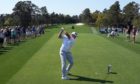 Bryson DeChambeau launches one off the first at Augusta.