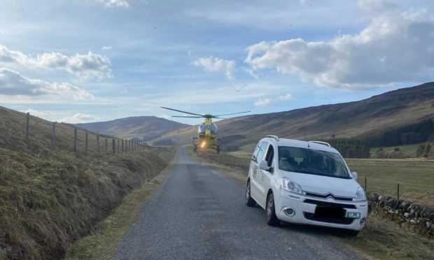 Perthshire biker crash