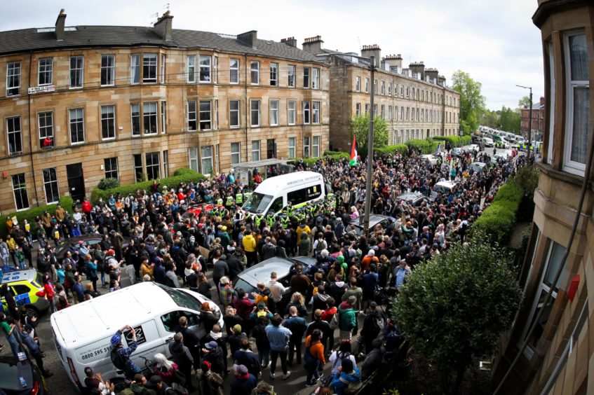 kenmure street glasgow protests