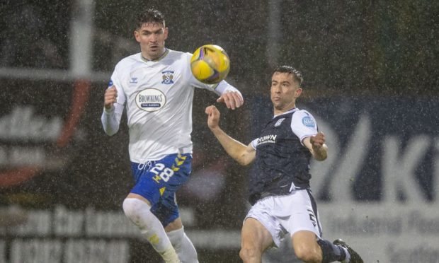 Cammy Kerr challenges Kyle Lafferty.