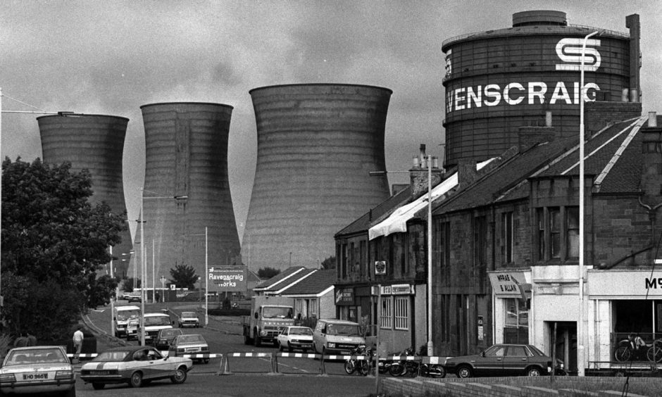 The former Ravenscraig steel works in Motherwell.