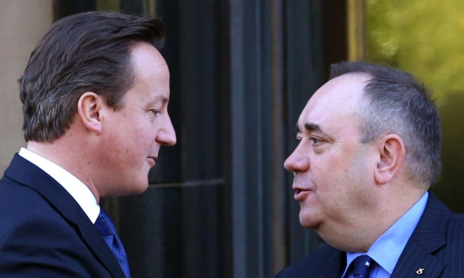 David Cameron and Alex Salmond.