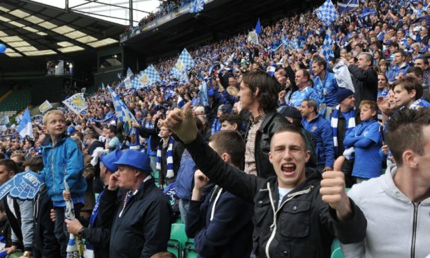 St Johnstone fans at their last Scottish Cup final.