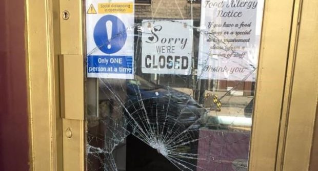 The break-in at Slice of Forfar.