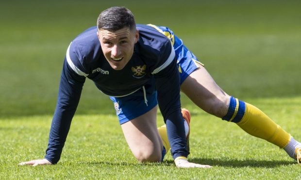 St Johnstone star Michael O'Halloran has hit the gym this summer.