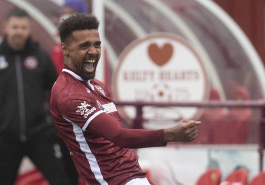 Kelty Hearts star Nathan Austin netted twice to deny Forfar victory