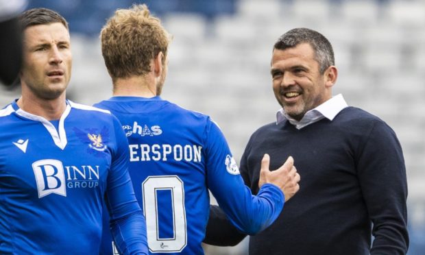 St Johnstone manager Callum Davidson at full-time.