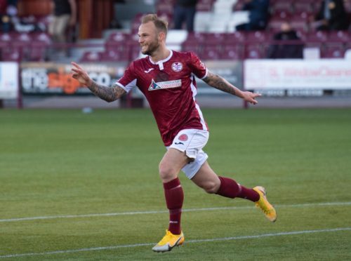 Kallum Higginbotham put Kelty in front with a stunning opener at Arbroath