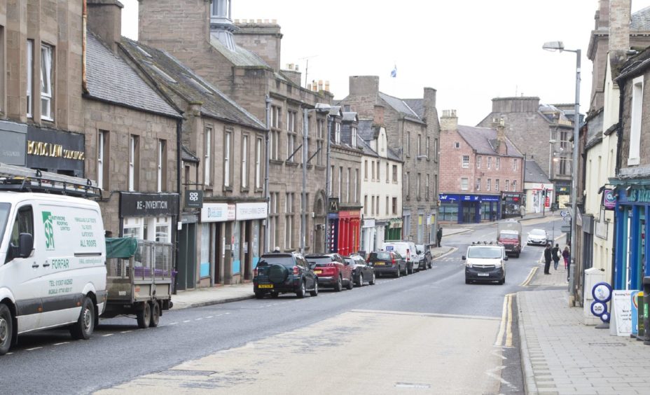 General view of West High Street in Forfar, Angus, where new parking fines will apply