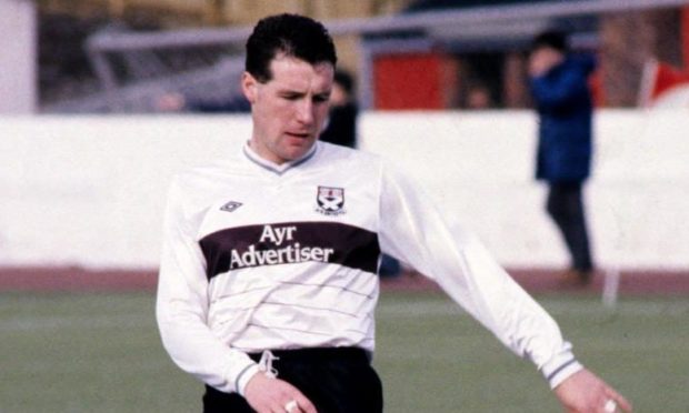 John Sludden in action for Ayr United.