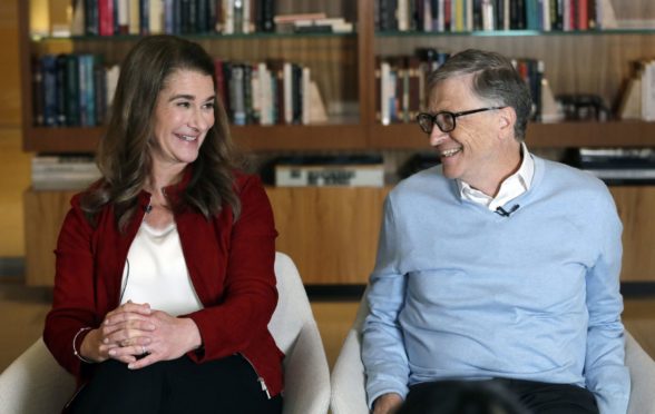 Melinda and Bill Gates.