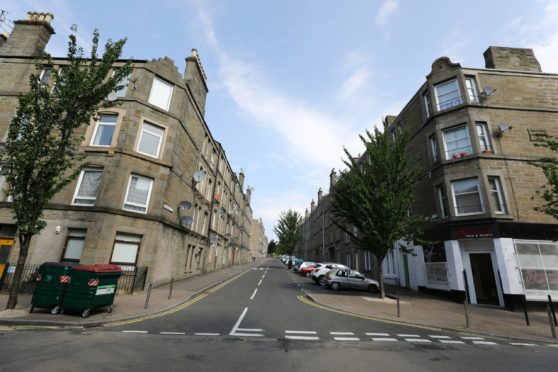 Baldovan Terrace in the Stobswell area of Dundee.