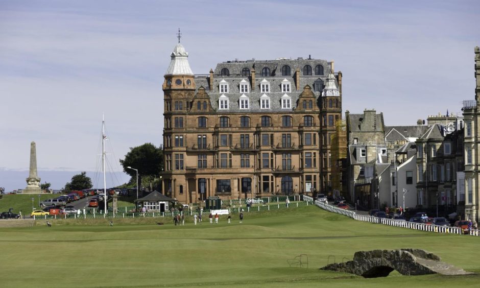 The Hamilton Grand overlooks the 18th hole of the Old Course.