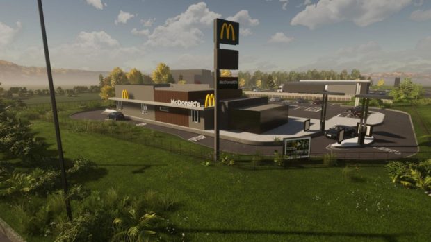 First images of how the service station could look.