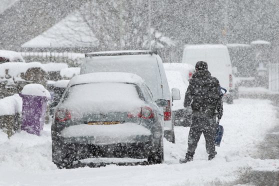 There was heavy snowfall in February.