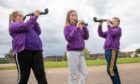 Pupils Gabi Barker, Lily Buchan and Max Leslie (all 9), at Fintry Primary School , Dundee.