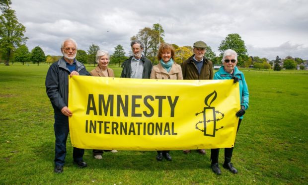 Members John Andrews, Marj Wylie, Peter Cheer, Betsy McQueen, Barrie Rutherford and Jill Pontin.