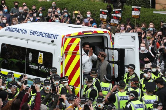 kenmure street glasgow immigration protests