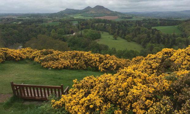 Scott's View at Bemersyde on the  Scottish Borders, which inspired the novelist Walter Scott.