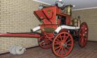 Shand Mason steam fire engine at Forfar Fire Station