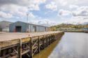 Empty Perth Harbour quayside