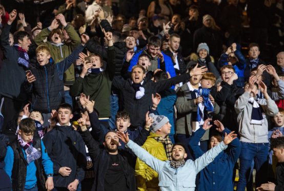 Dundee fans at Dens Park.