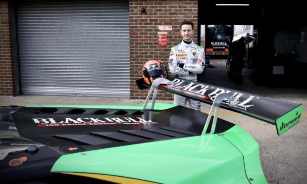 To go with story by Graham Brown. Sandy Mitchel begins the defence of his British GT crown at Brands Hatch. Picture shows; Sandy Mitchell. Snetterton. Supplied by McMedia Date; 30/04/2021