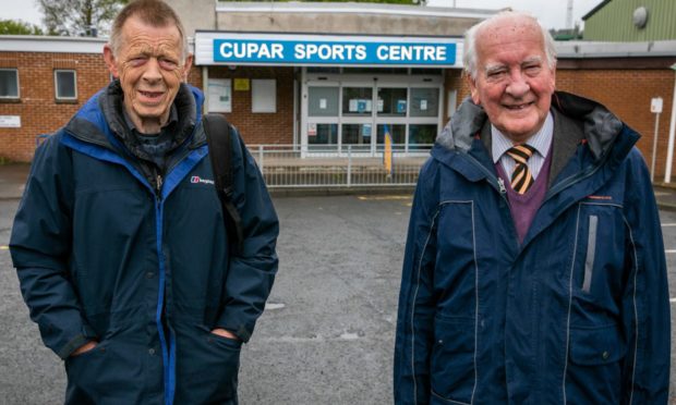 Roddy McLeod and Harry Johnston have previously spoken out about the reduced hours at Cupar Sports Centre. Picture Steve Brown/DCT Media.