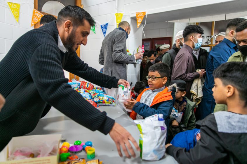 Dundee mosque celebrating Eid