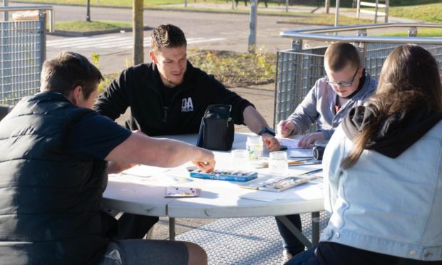 The mural will go on display across Dundee