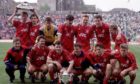 The Aberdeen team which won the cup double.