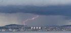Lightning spotted over Dundee on Tuesday