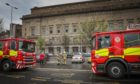 Caird Hall during a recent gas leak.