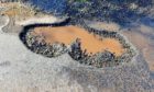 Potholes proliferate in parts of Angus.