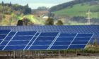 A solar farm in Perthshire.